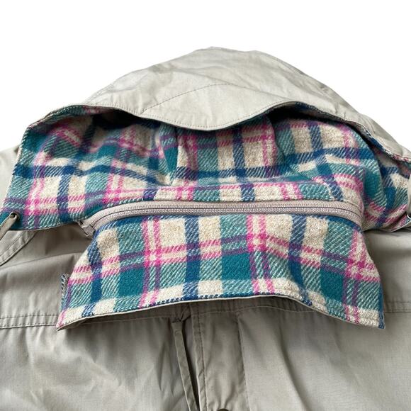 Woolrich Wool Blend Lined Hooded Barn Chore Coat Jacket Approx. Sz M - Picture 5 of 8